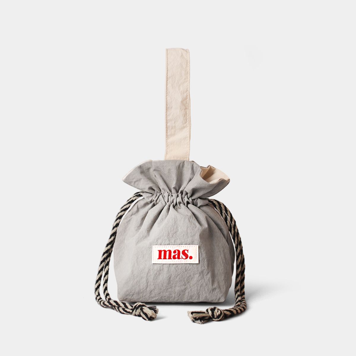 마스마룰즈(MASMARULEZ) Handle string bag_Solid Gray