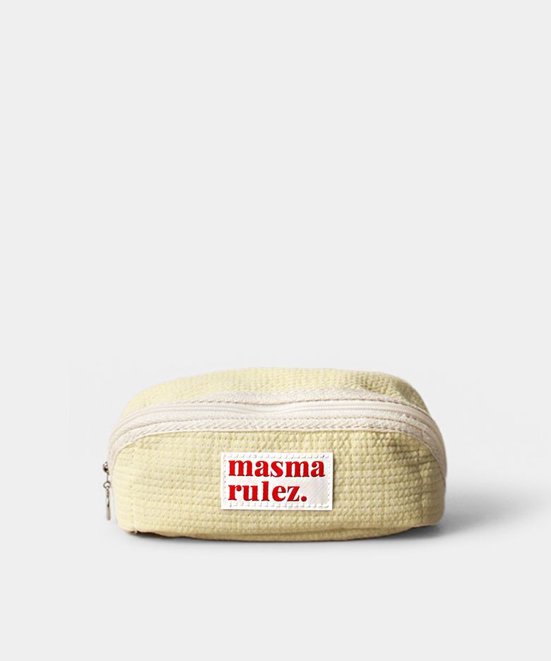 180도 Hapoom cosmetic pouch _ Light yellow