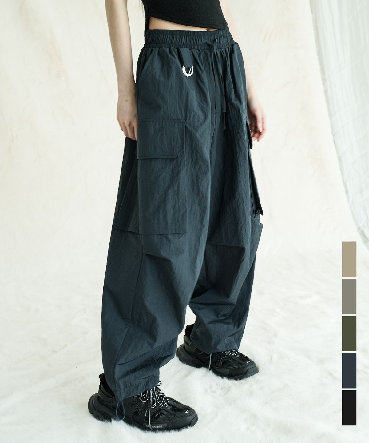어반드레스(AVANDRESS) Tarslan Big Pocket Wide String Pants - 5COL