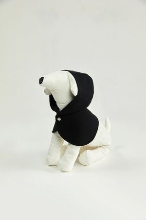 리사이클 펫 케이프 후드 _ 블랙