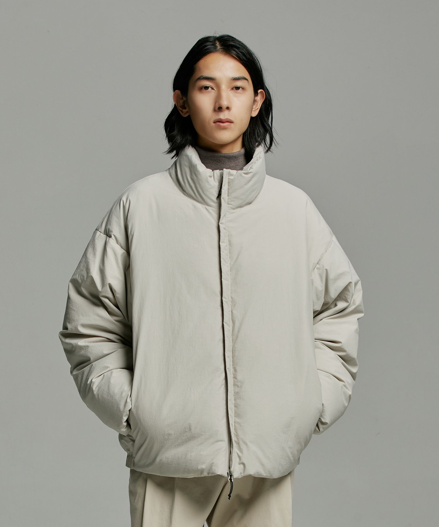 MUSINSA公式 | ANOTHER OFFICE Snowman Down Jacket (Almond Milk)