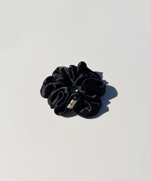 RINNI scrunchie/hairband_satin black