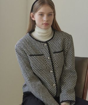 Atelier Tweed Crop Jacket - Check