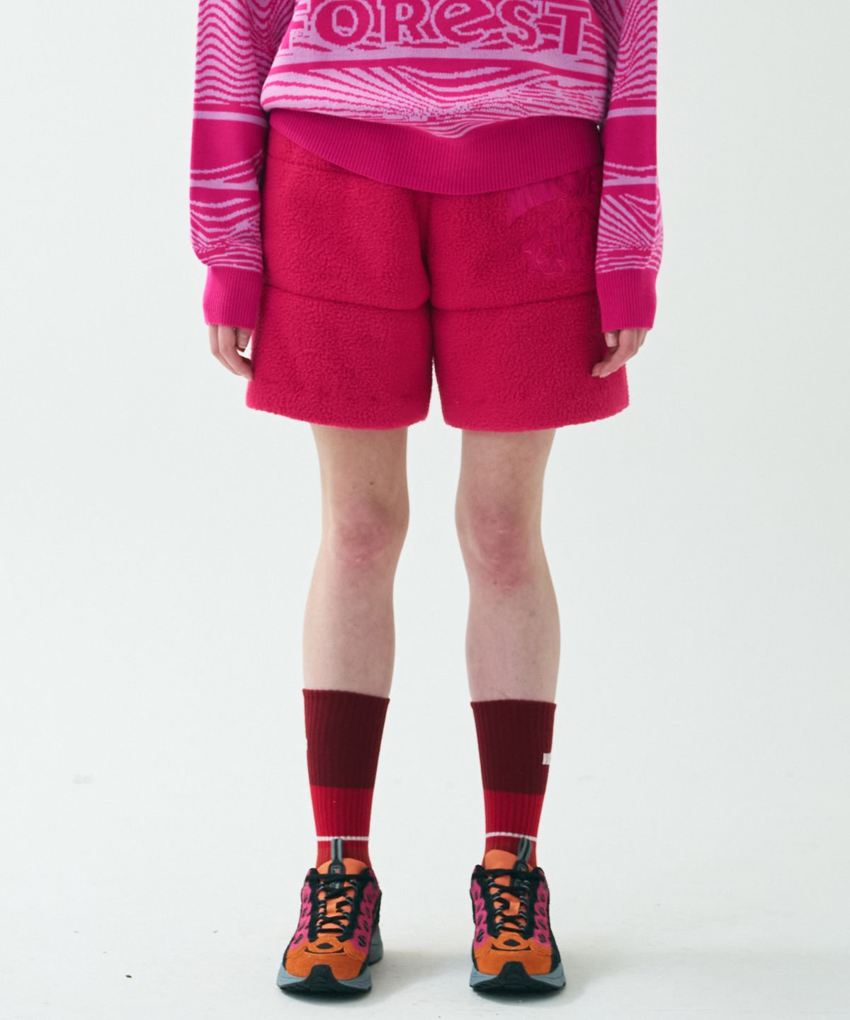 미미카위(MIMICAWE) MIMI FOREST PADDING SHORTS/PINK
