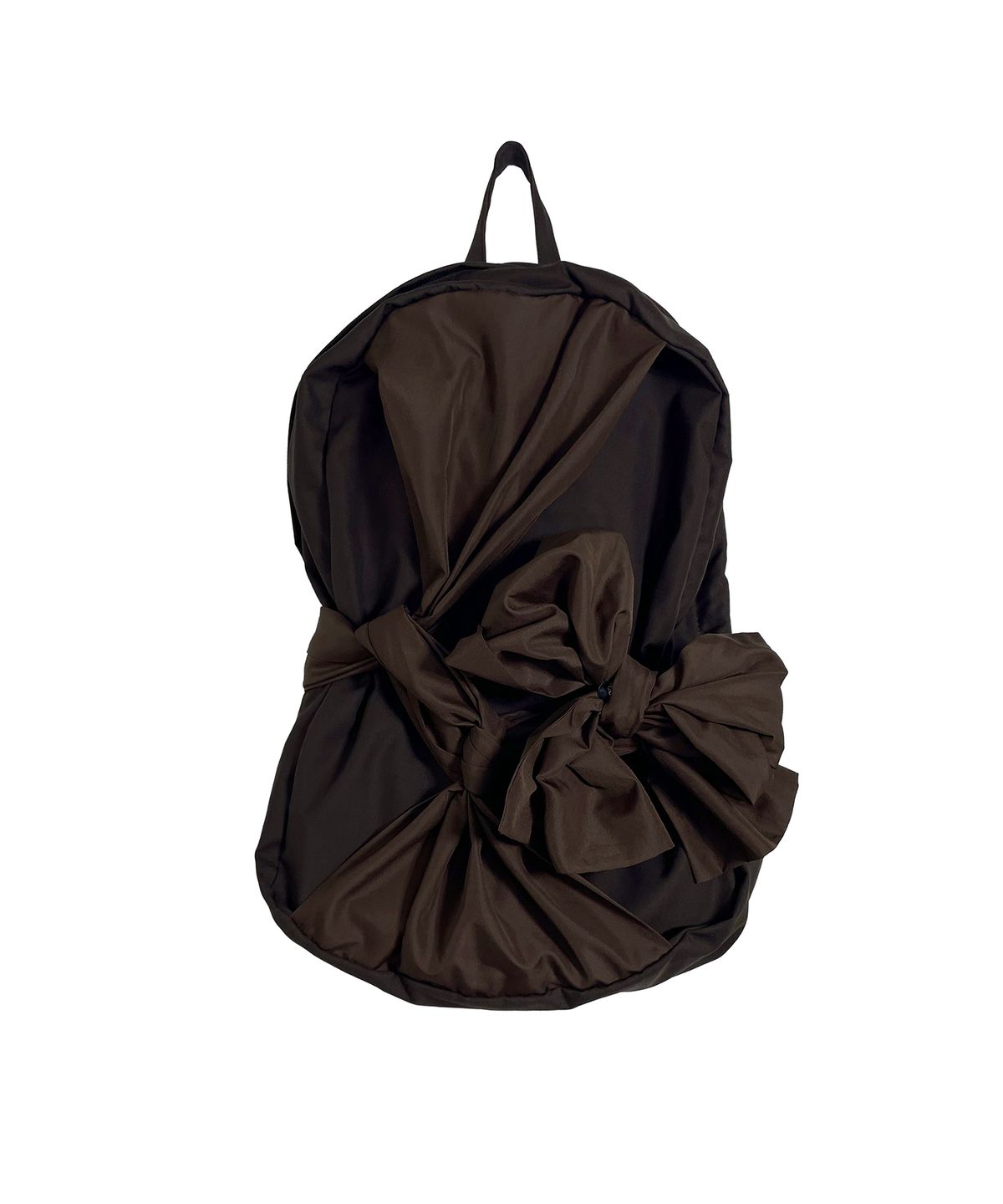 이우가마카라스(IUGAMAKARAS) Knotted Backpack (Brown)