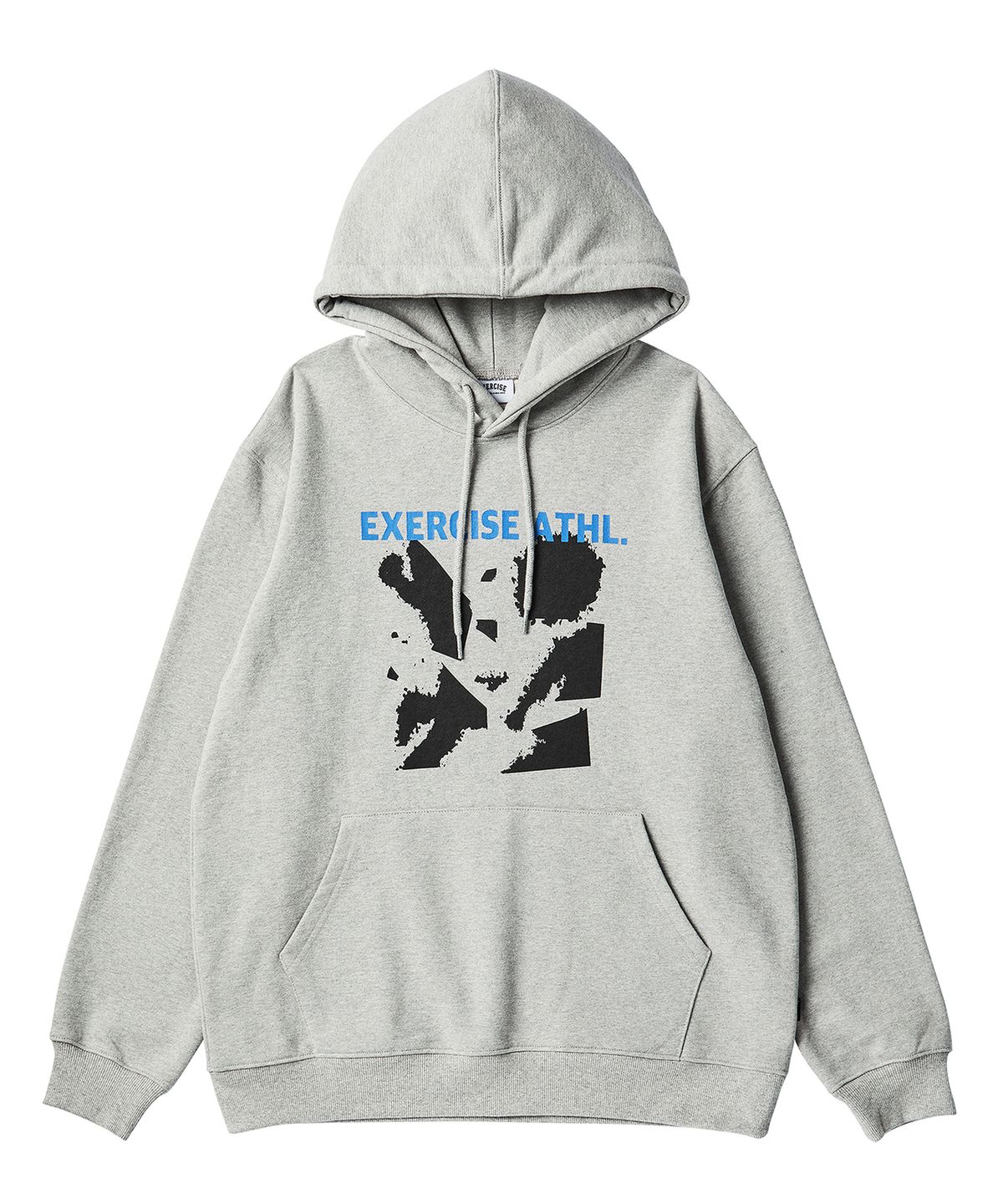 엑서사이즈(EXERCISE) BROKEN RUNNER PUZZLE PIECE HOODIE_GRAY