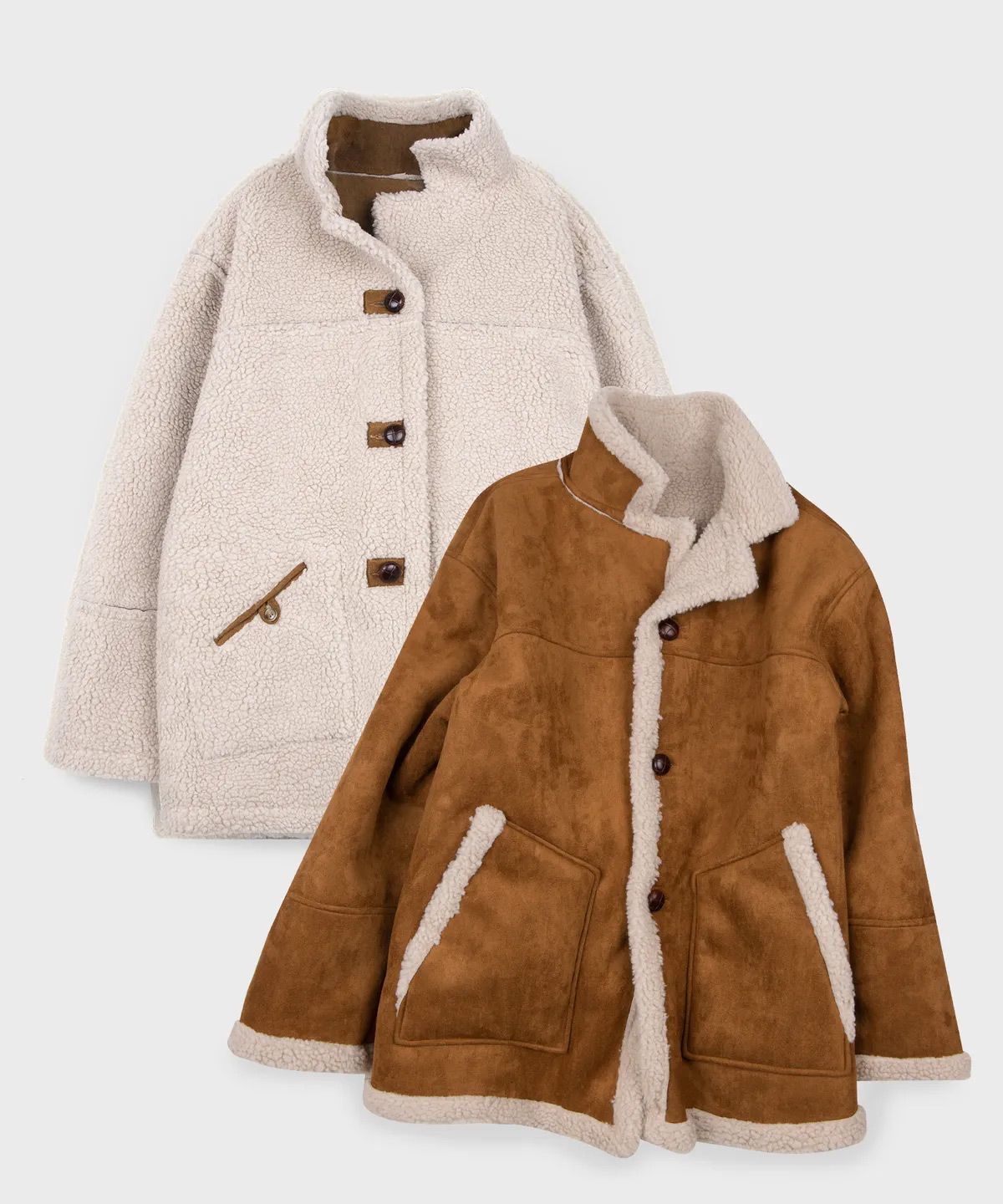 ジャケット [PLACE STUDIO] Reversible Suede Oversized Wool Long Mustang MUSINSA | PLACE STUDIO Reversible Suede Overfit Wool Long