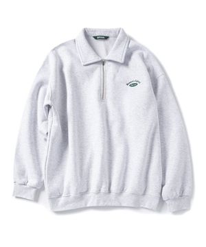 테니스 하프 집업 -라이트그레이