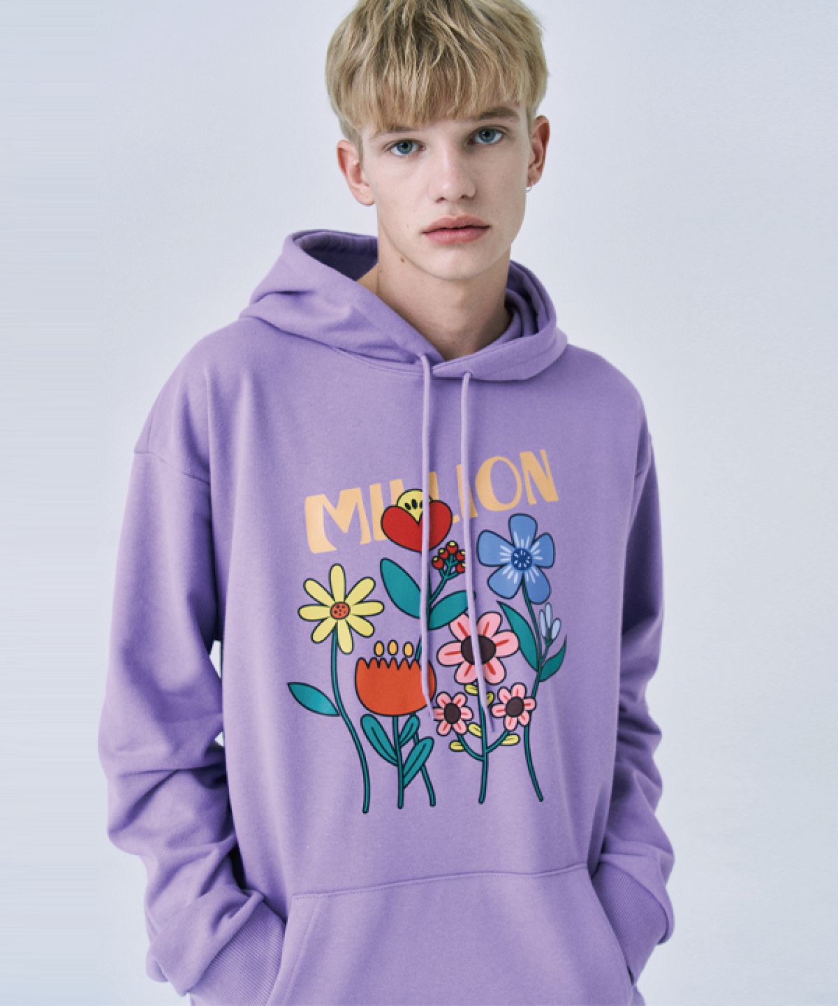 밀리언데이(MILLION DAY) MILLION GLOW FLOWER HOODIE