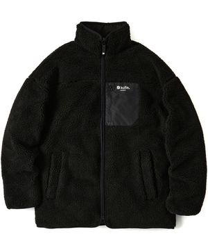 825 리버서블 쉘파 패딩 자켓 블랙