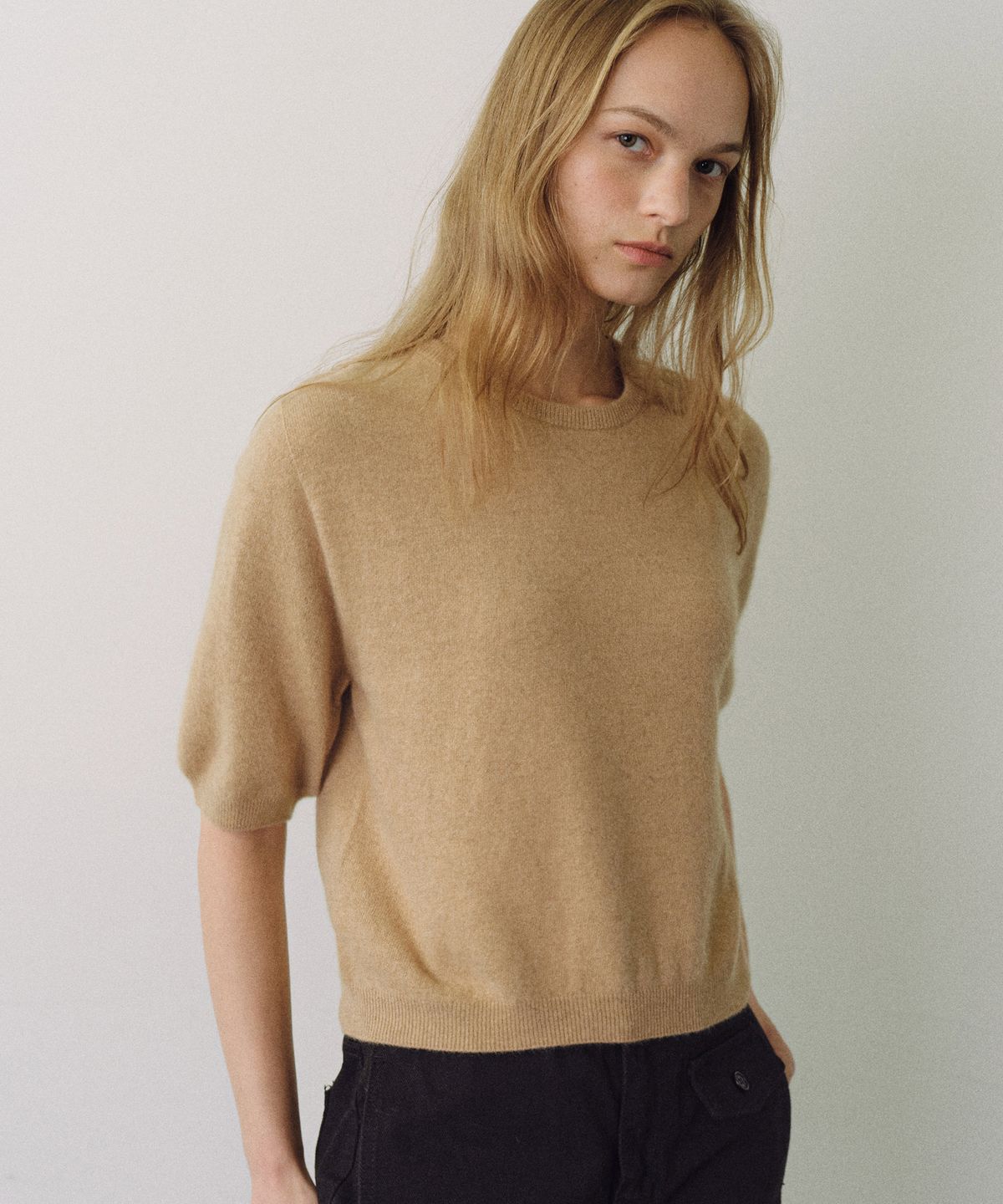 유라고(URAGO) Karen raccoon half knit