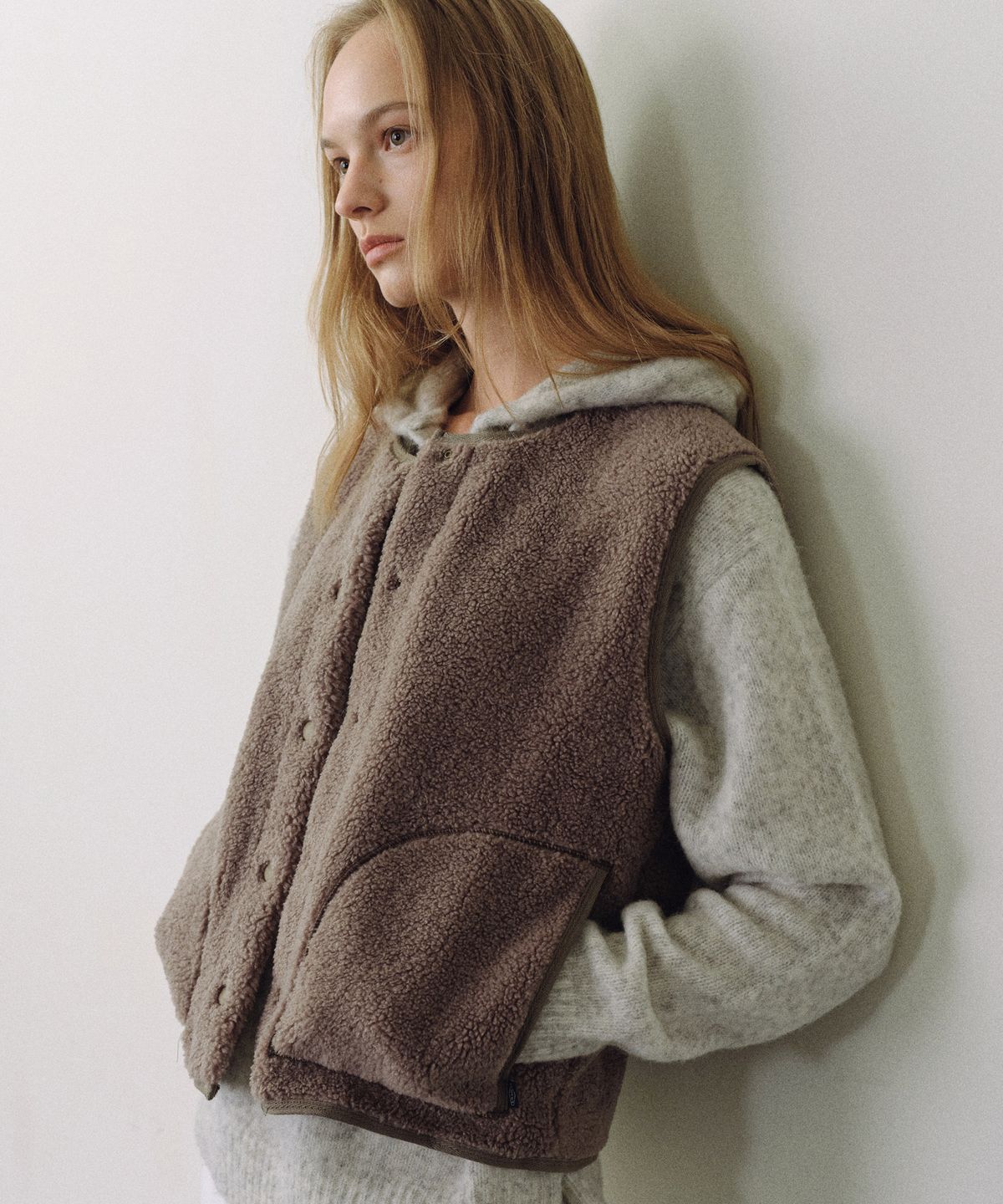 유라고(URAGO) Button fleece vest