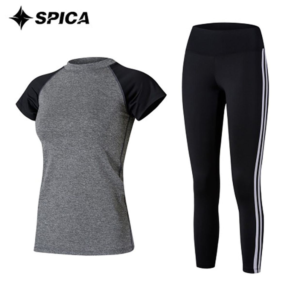 스피카(SPICA) 요가복세트 티셔츠 레깅스 SPA502506