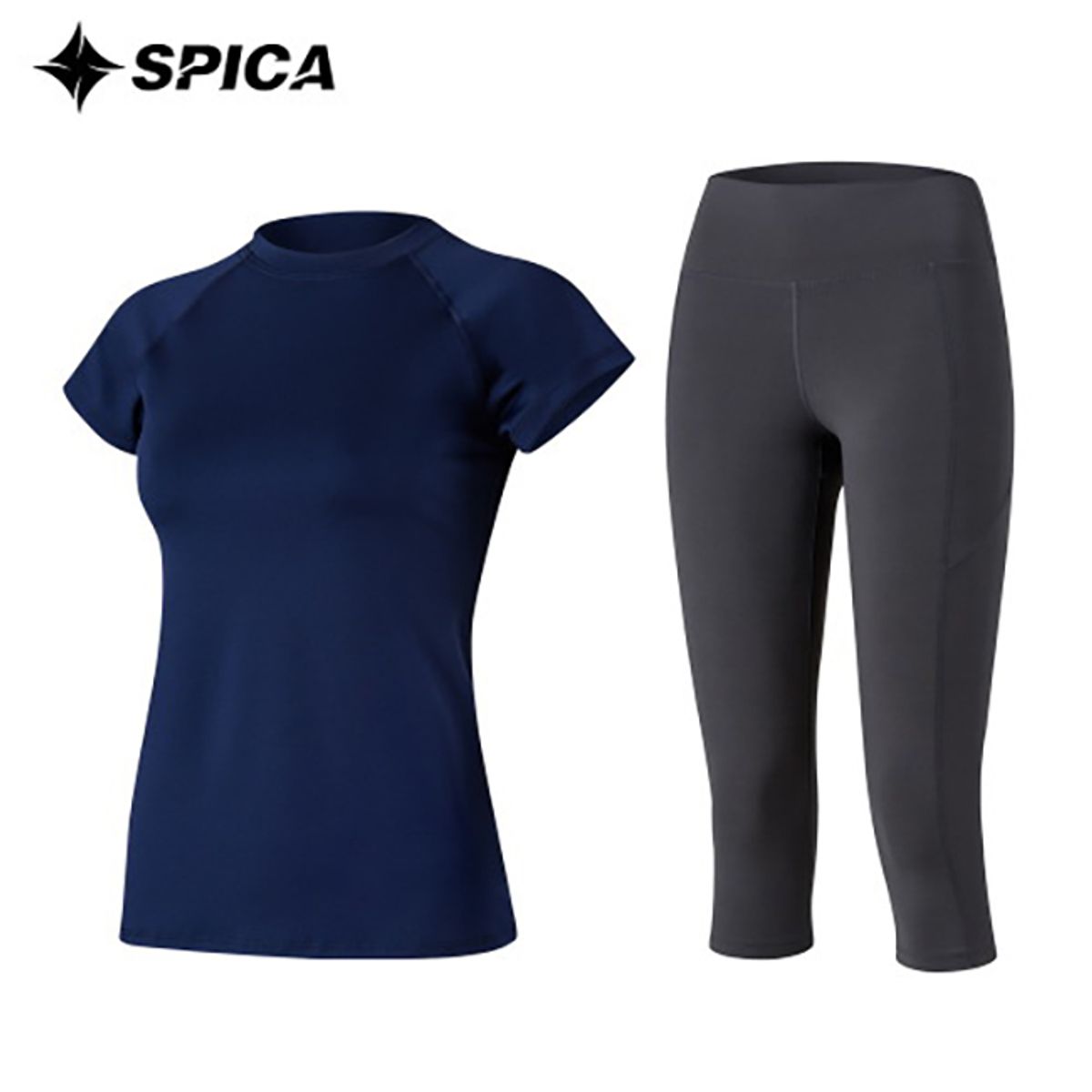 스피카(SPICA) 요가복세트 티셔츠 칠부레깅스 SPA510709