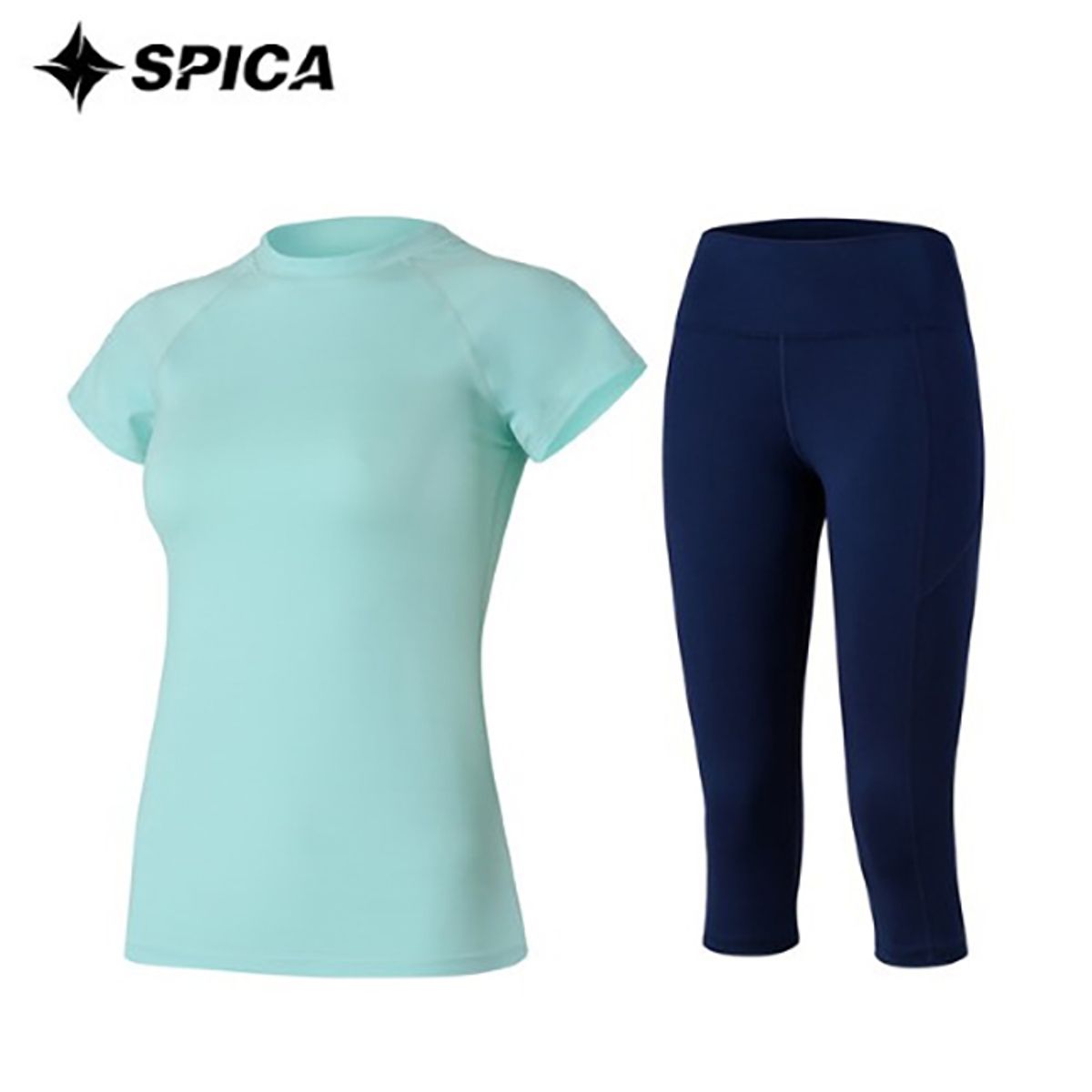 스피카(SPICA) 요가복세트 티셔츠 칠부레깅스 SPA523704