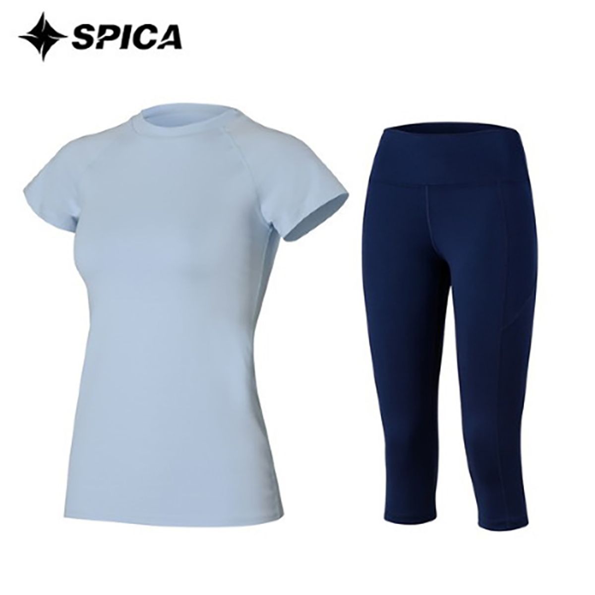 스피카(SPICA) 요가복세트 티셔츠 칠부레깅스 SPA526704