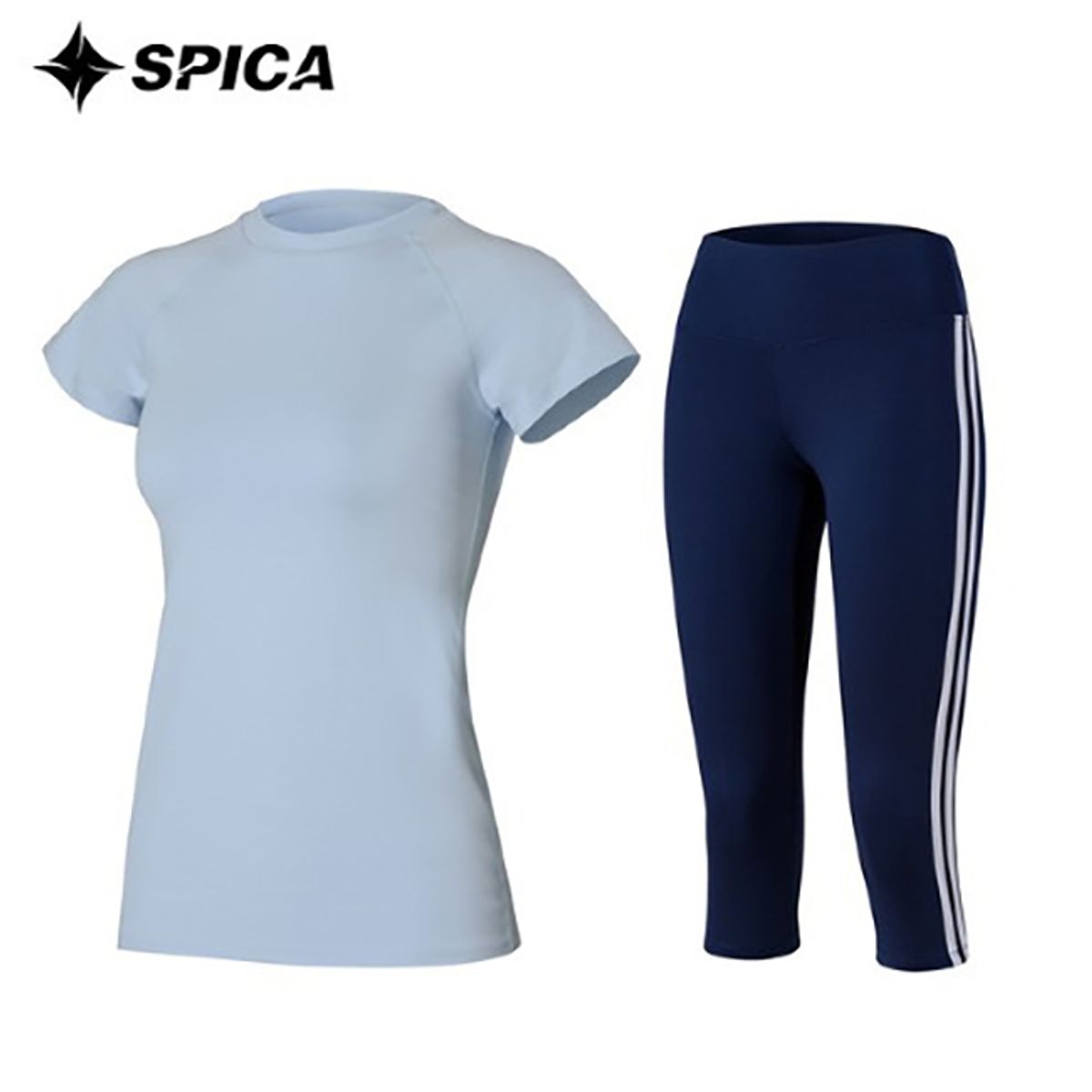 스피카(SPICA) 요가복세트 티셔츠 칠부레깅스 SPA526705