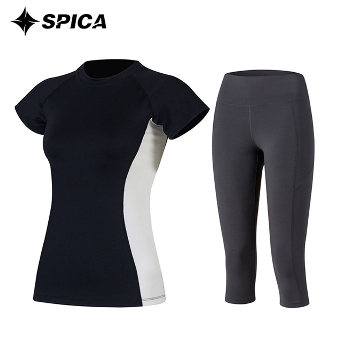 스피카(SPICA) 요가복세트 티셔츠 칠부레깅스 SPA527709