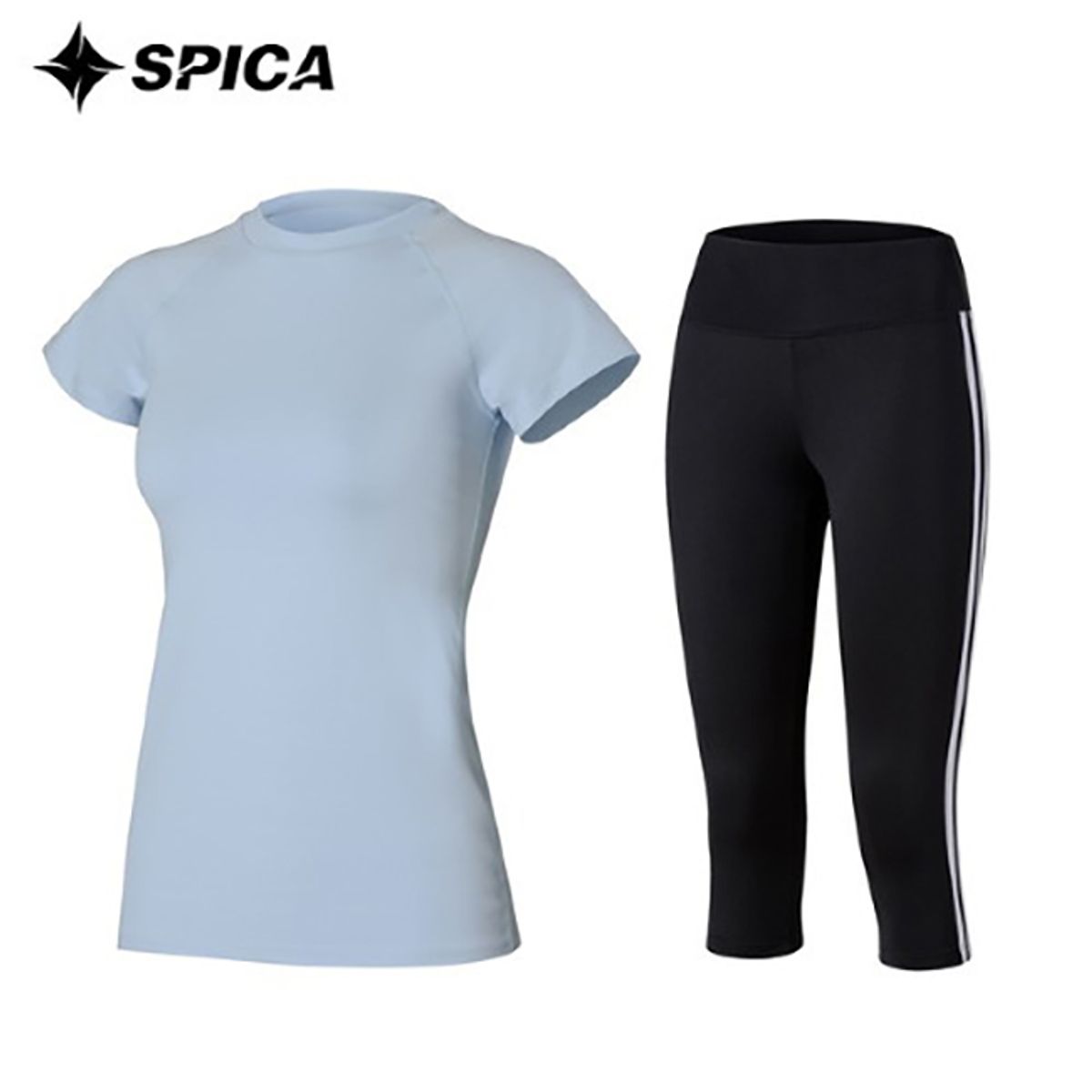 스피카(SPICA) 요가복세트 티셔츠 칠부레깅스 SPA526706