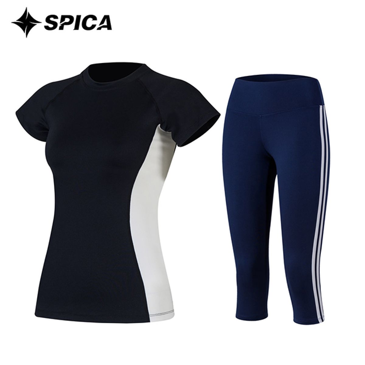 스피카(SPICA) 요가복세트 티셔츠 칠부레깅스 SPA527705