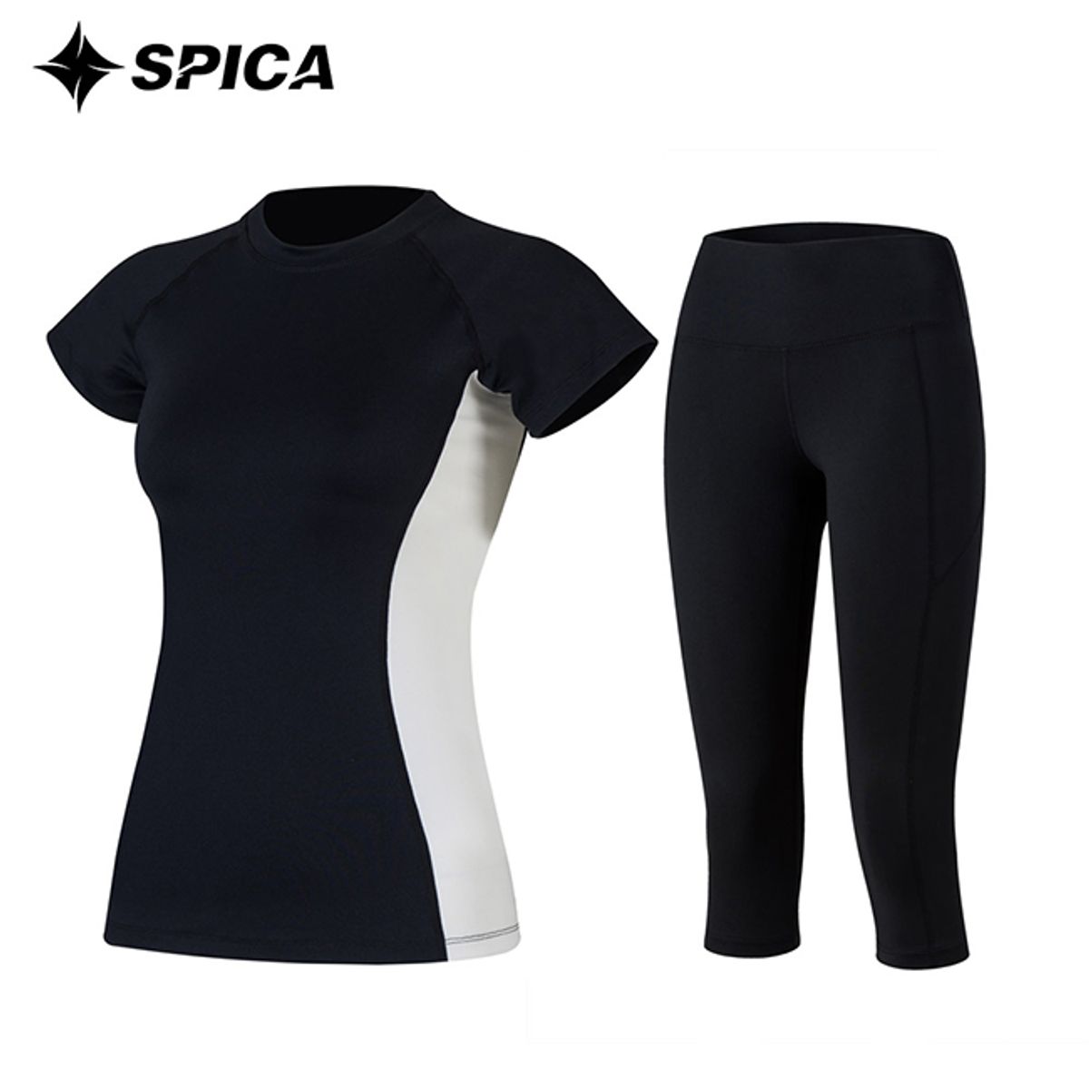 스피카(SPICA) 요가복세트 티셔츠 칠부레깅스 SPA527703