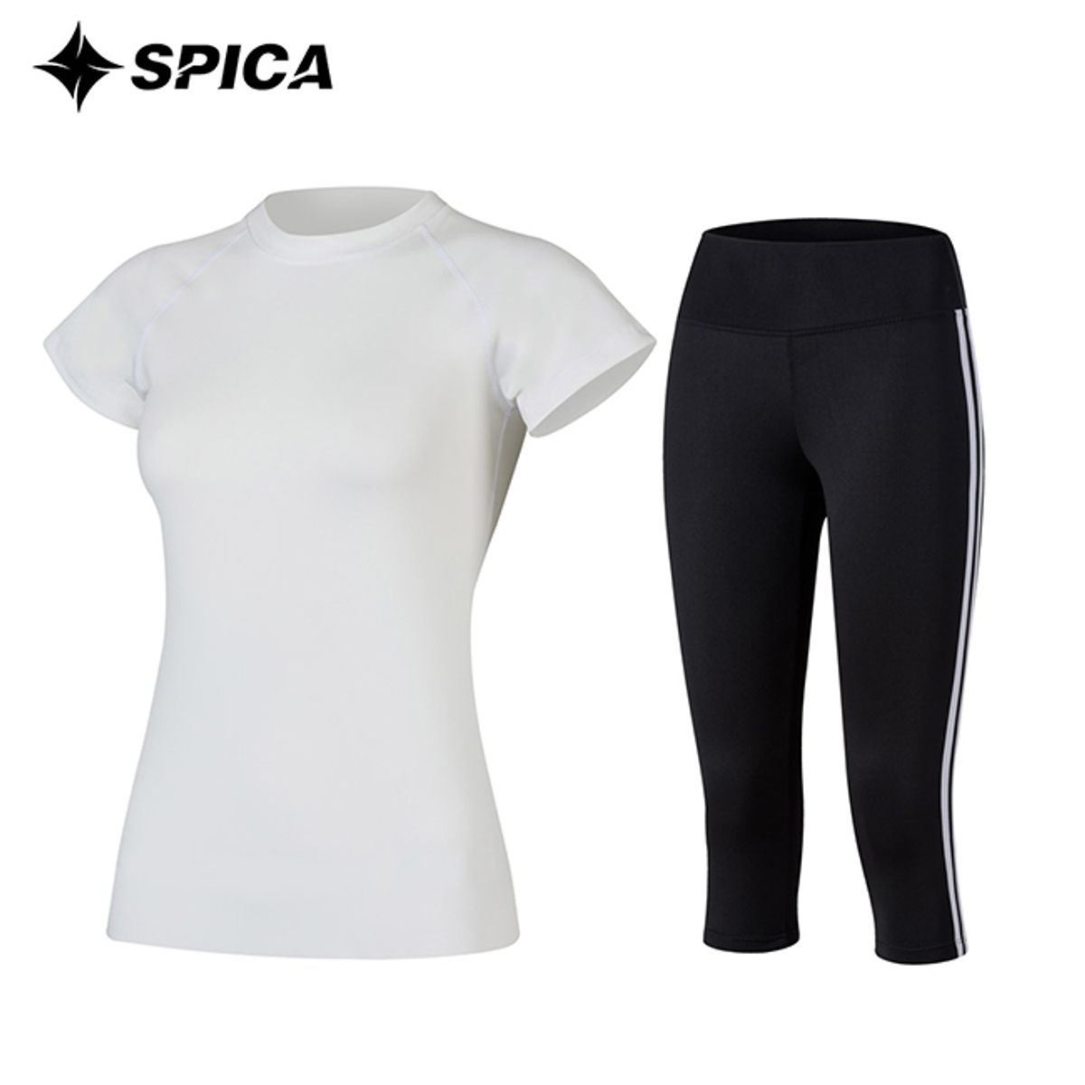 스피카(SPICA) 요가복세트 티셔츠 칠부레깅스 SPA528706