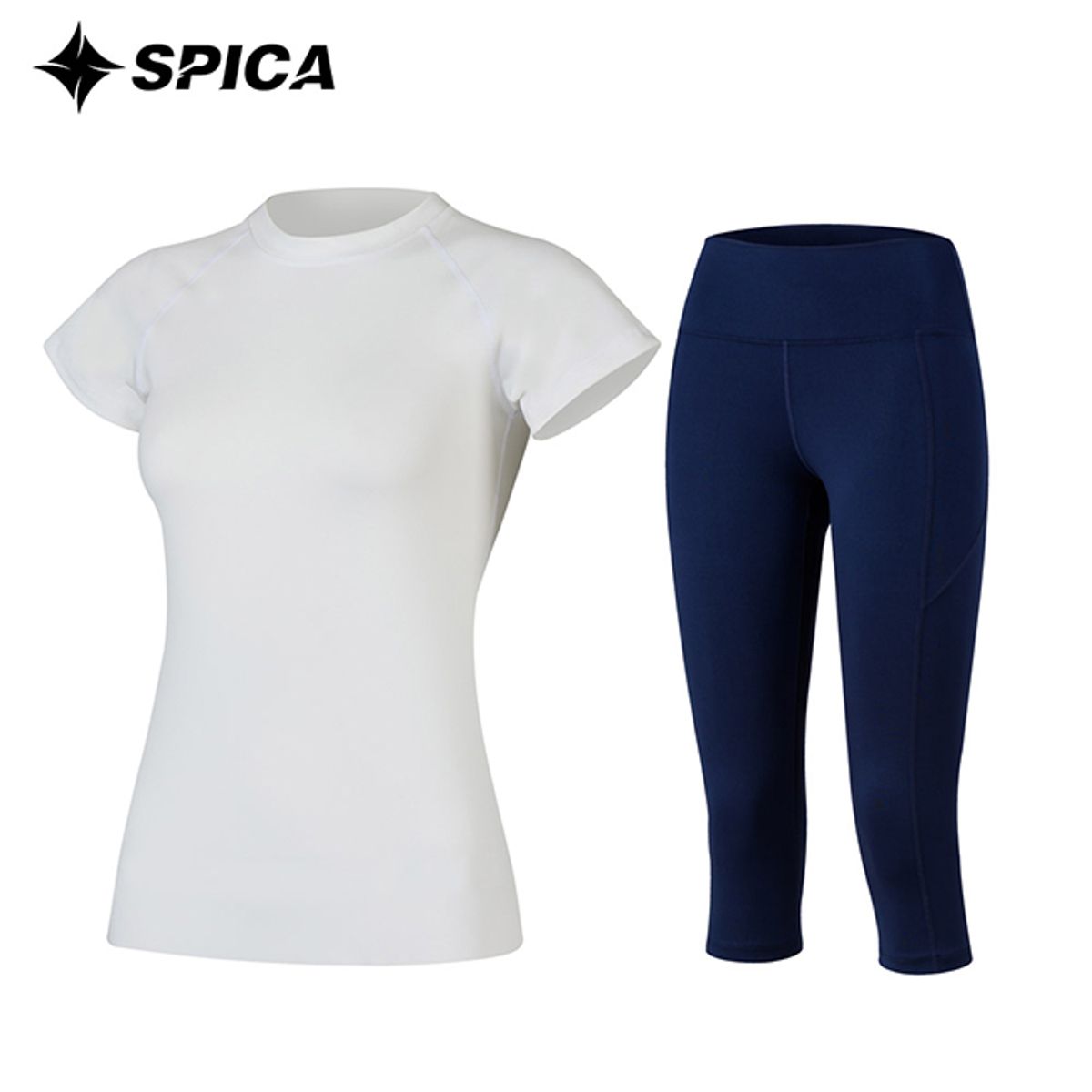 스피카(SPICA) 요가복세트 티셔츠 칠부레깅스 SPA528704