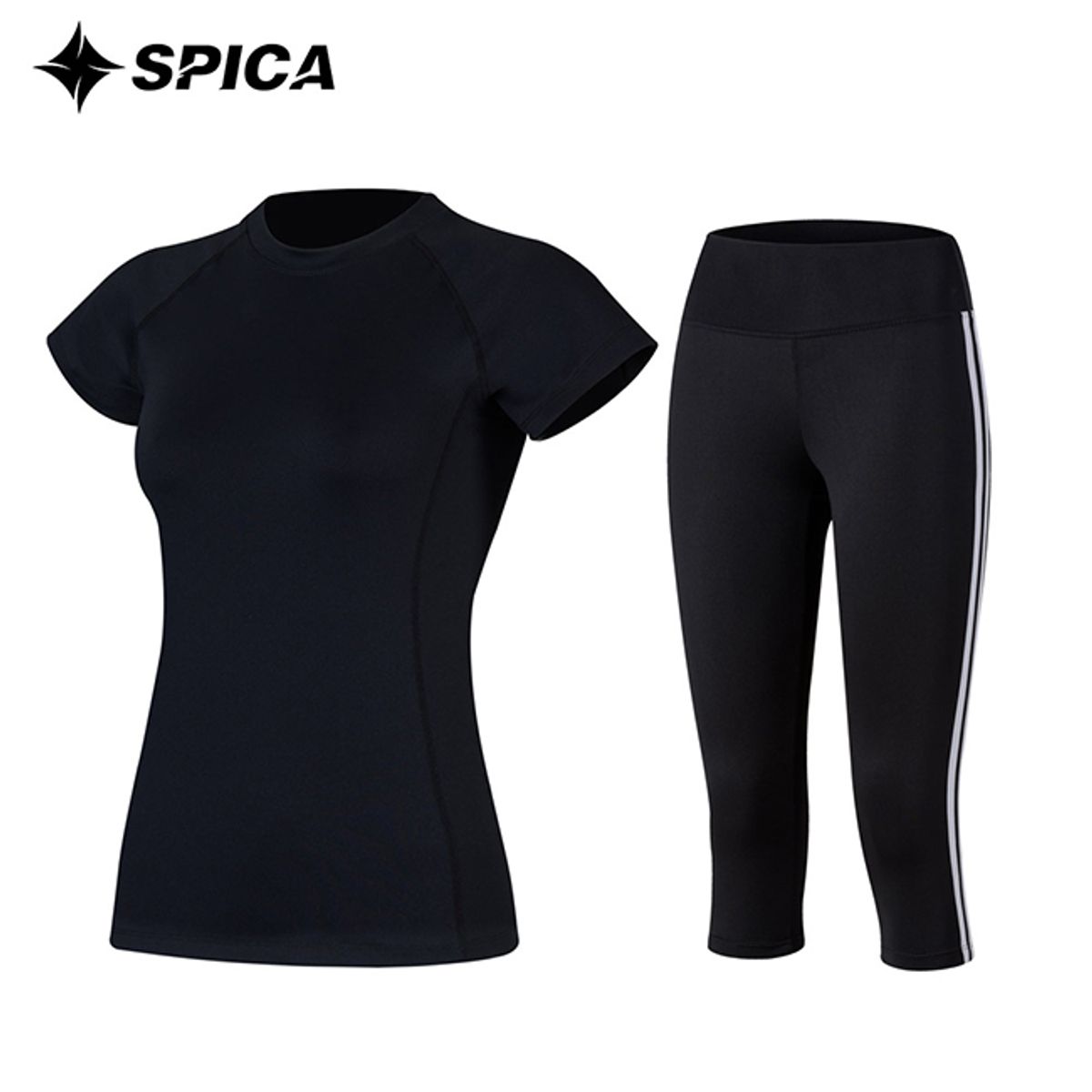스피카(SPICA) 요가복세트 티셔츠 칠부레깅스 SPA529706