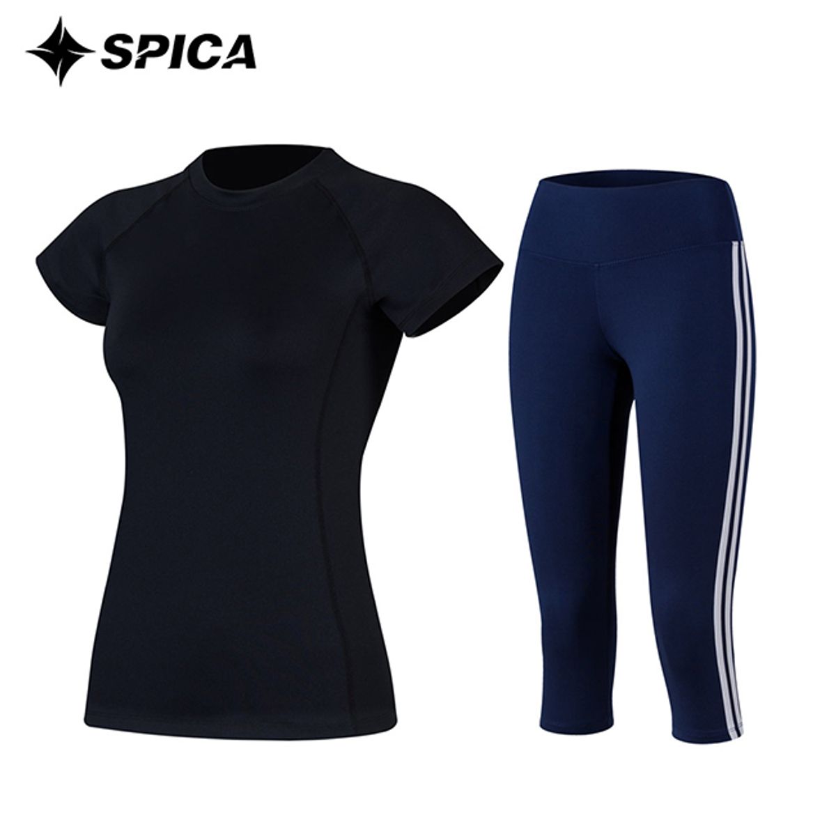 스피카(SPICA) 요가복세트 티셔츠 칠부레깅스 SPA529705
