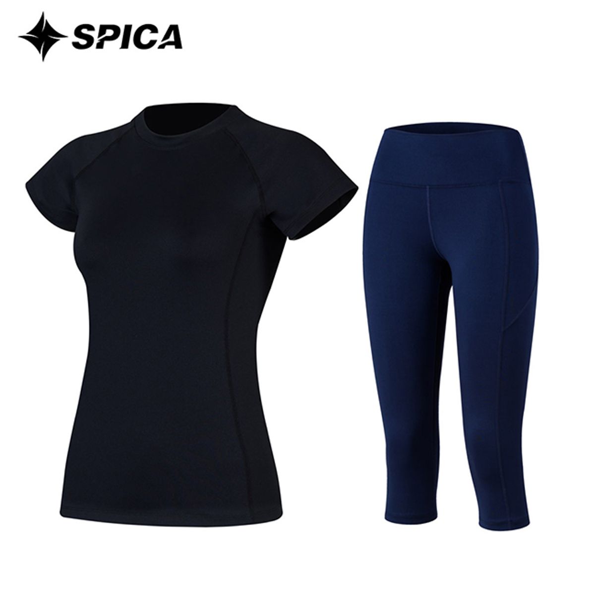 스피카(SPICA) 요가복세트 티셔츠 칠부레깅스 SPA529704