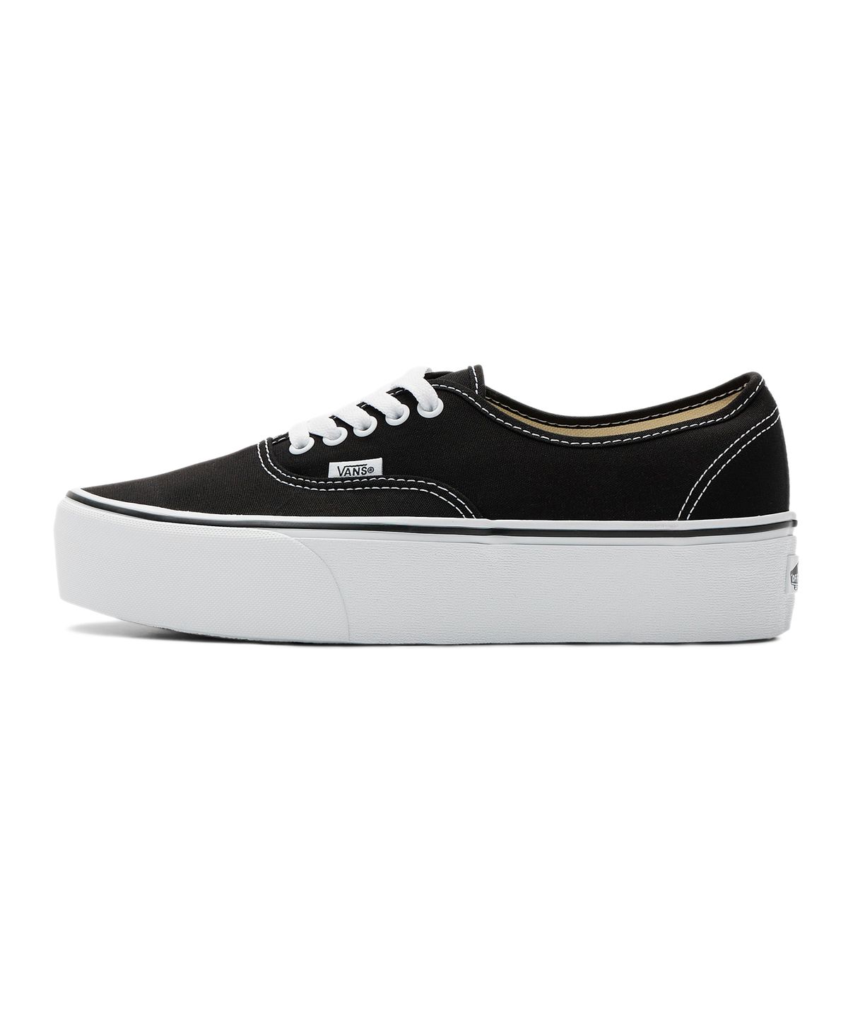 반스(VANS) 어센틱 스택폼 - (캔버스) 블랙:트루 화이트 / VN0A5KXXBMX1