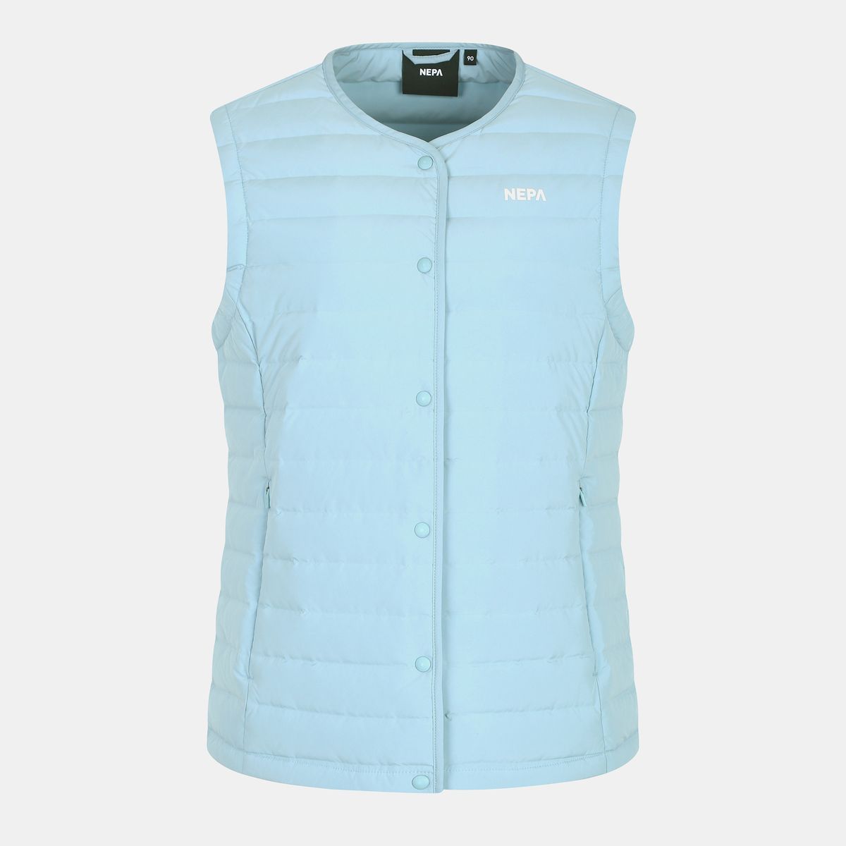 네파(NEPA) 7I61341 여성 리니아 넥리스 튜브 경량 다운 베스트