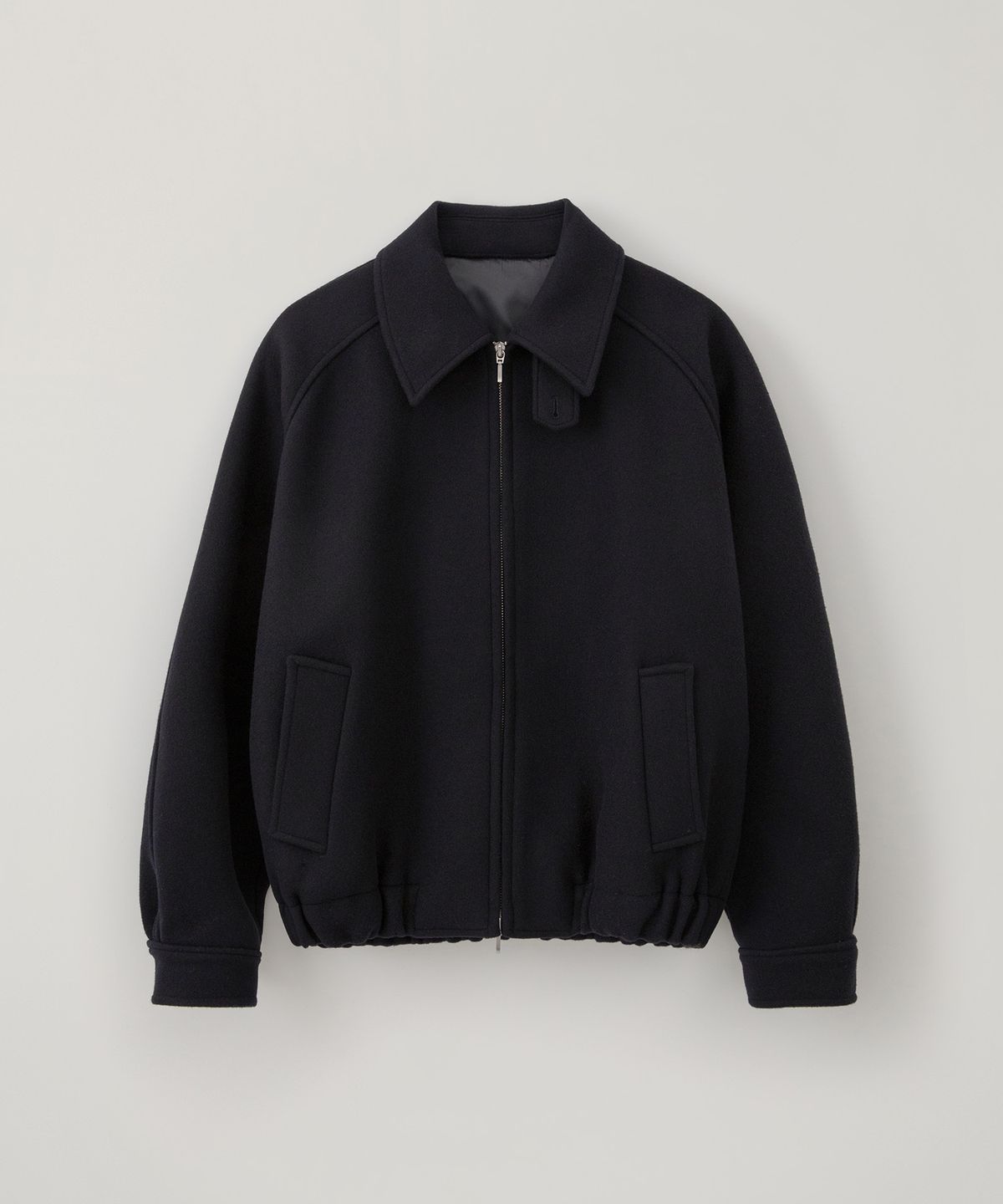 블랭크룸(BLANKROOM) 울 스윙탑 블루종_DARK NAVY