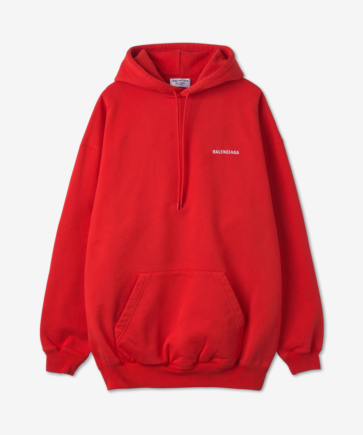25SS new/BALENCIAGA ロゴコットンパーカー Hoodie Red Balenciaga Cotton BB Logo Oversized Hoodie 'Red' 547765TCV316400