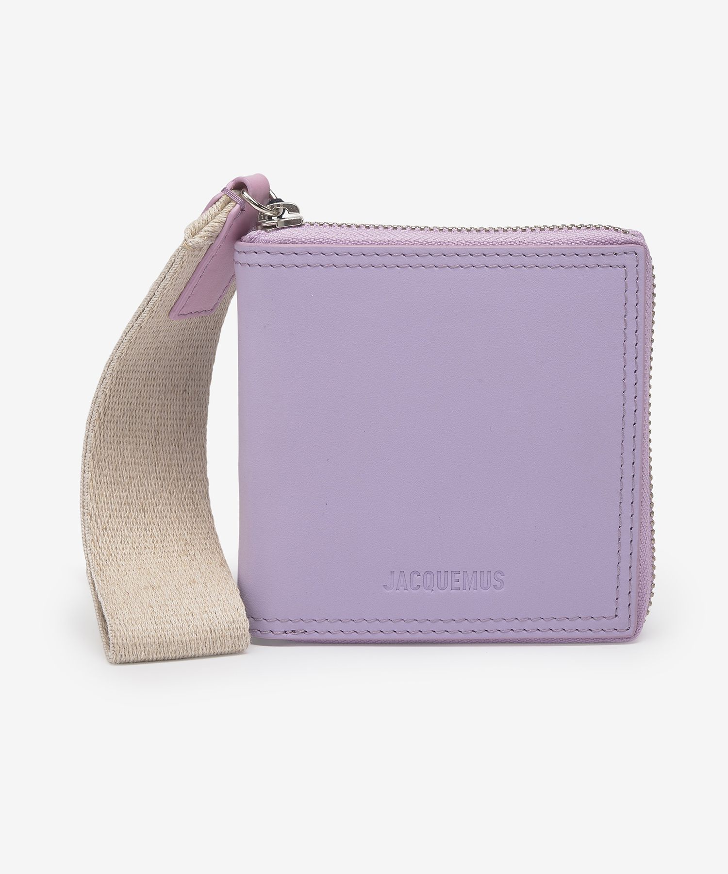 MUSINSA | JACQUEMUS Le Carré Ronde Zip Wallet - Lilac