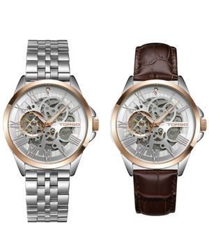 T601M-RSS 라투메나 스켈레톤 오토매틱 다이아몬드 워치 메탈 남자 시계