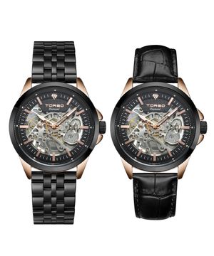 T602M-BBB 그리페스 스켈레톤 오토매틱 다이아몬드 메탈 남자 시계