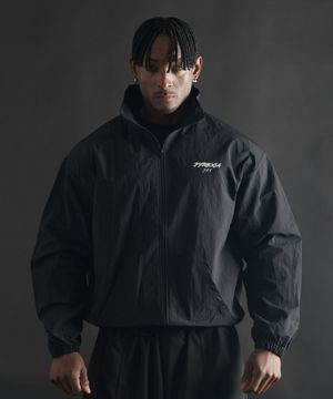 루즈핏  나일론  바람막이 윈드브레이커 집업 [블랙]