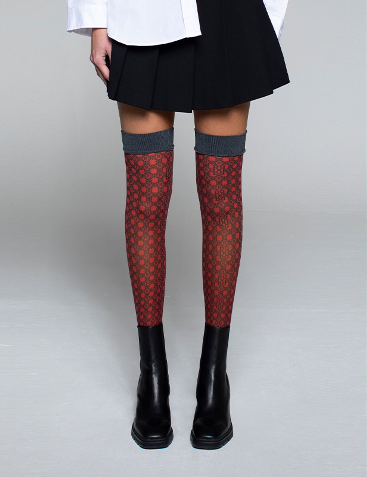 로맨틱타이거(ROMANTIC TIGER) RR Dot knee high stockings