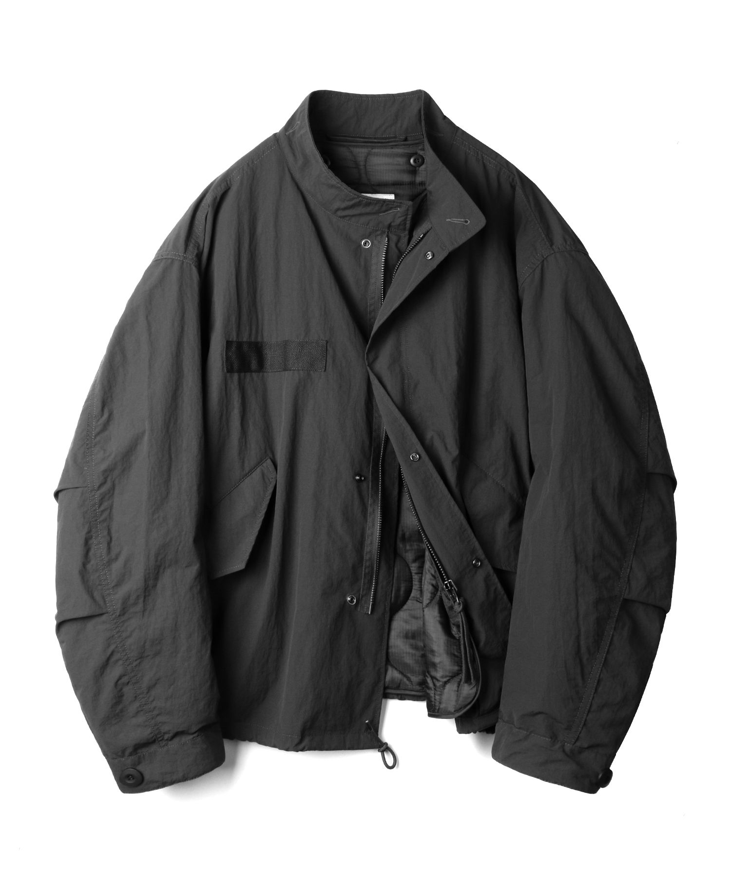 MUSINSA | INDUST Original M65 Fishtail Short Parka_Black