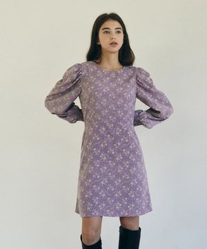 카미 플라워 원피스 - 라벤더