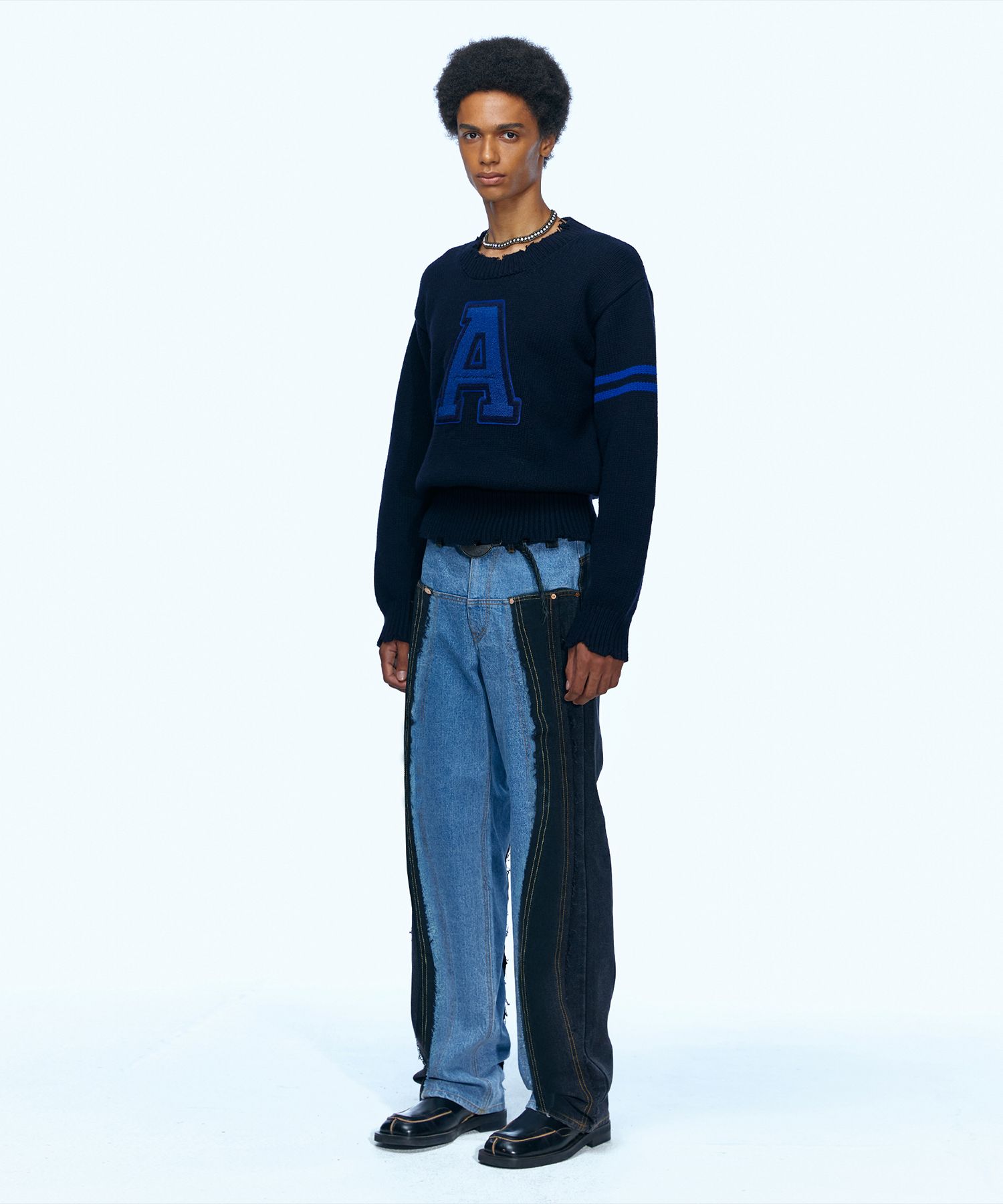 MUSINSA公式 | ANDERSSON BELL Timothy Panel Wide Jeans apa587m 
