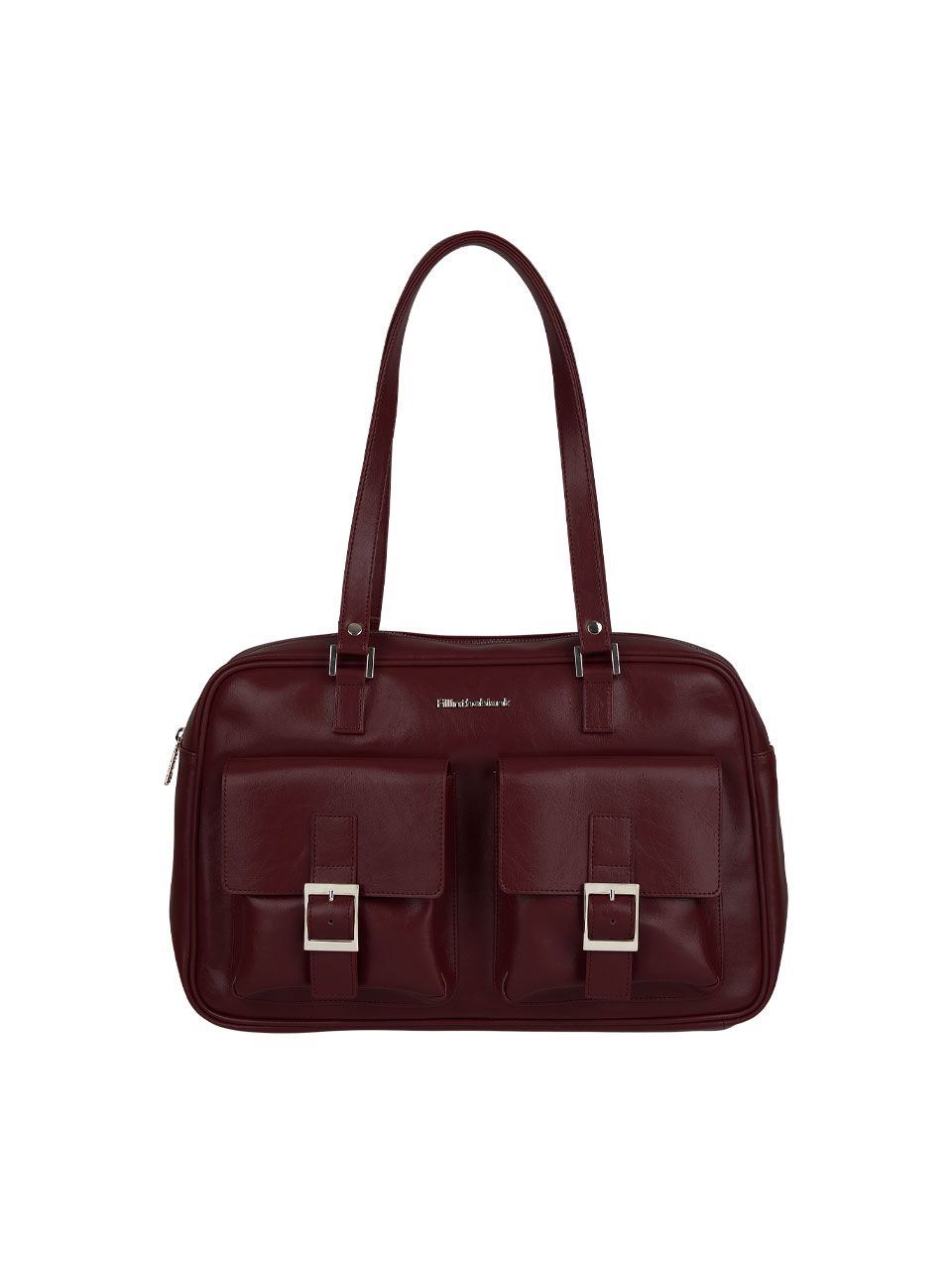 MUSINSA | FILLINTHEBLANK Trapezoid PK Shoulder Bag (red bean)