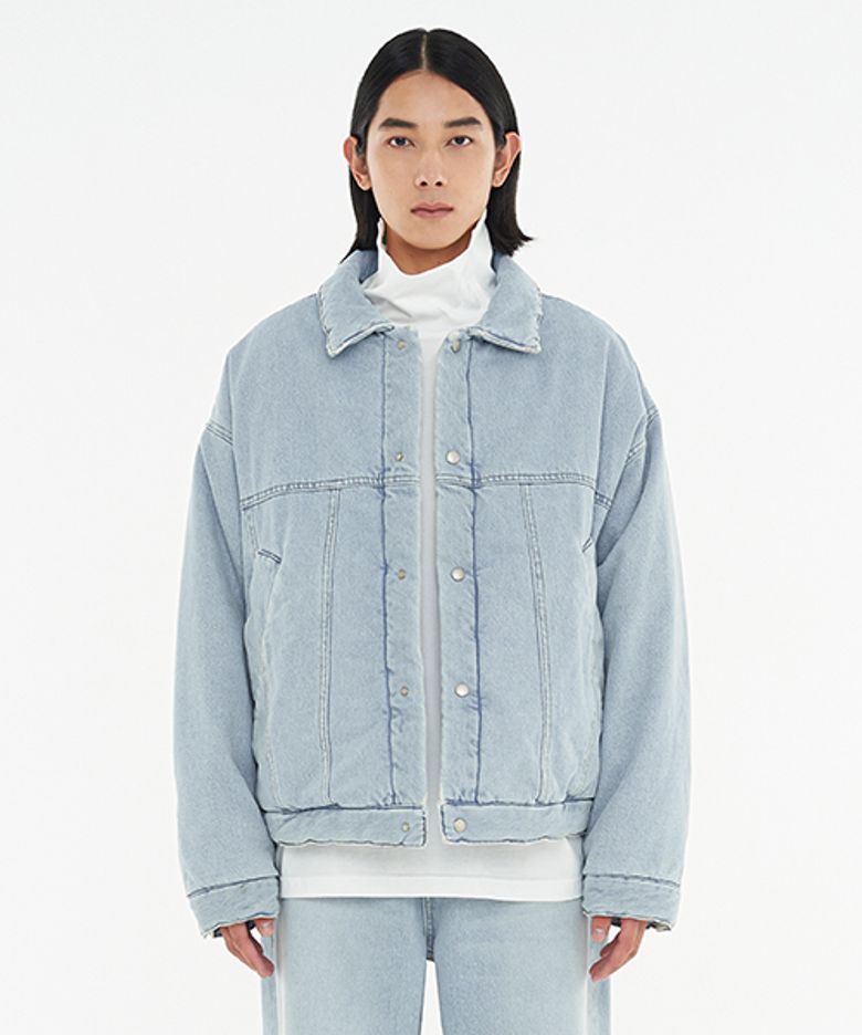 JP102 패디드 데님 트러커 자켓 (LIght Blue)