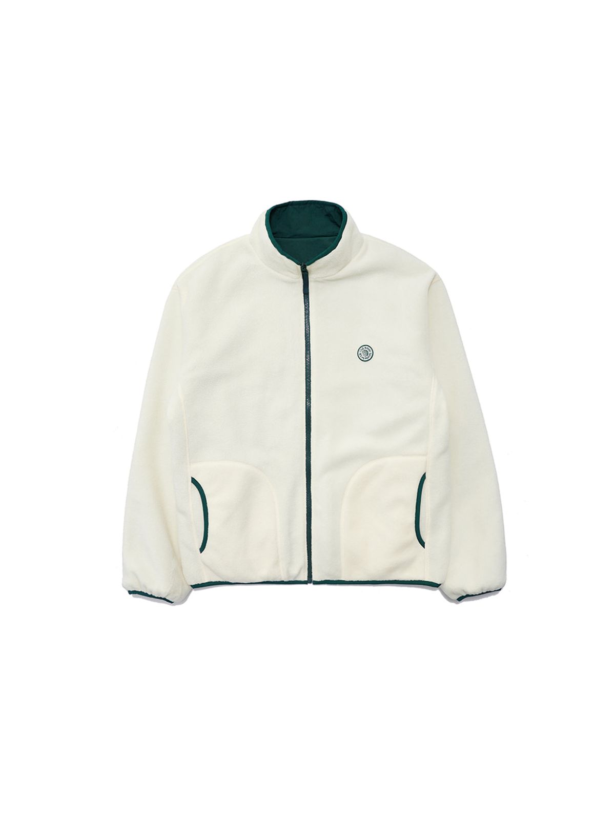 클럽액티비티(CLUBACTIVITY) Reversible Fleece Jacket Ivory