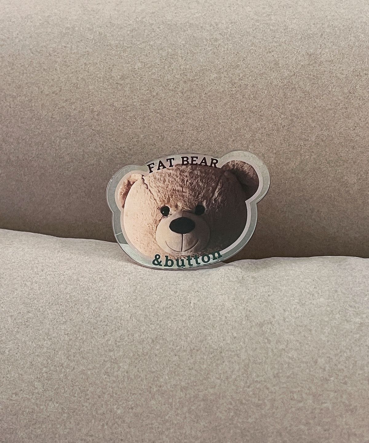 앤버튼(ANDBUTTON) 뚱뚱곰 아크릴버튼톡