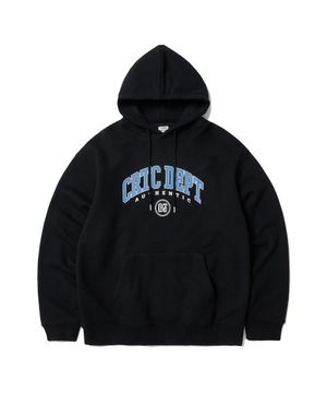 College Logo Hoodie Black