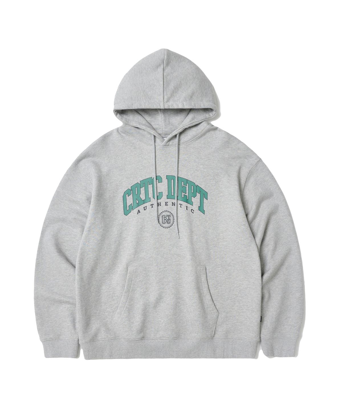 크리틱(CRITIC) College Logo Hoodie Melange Grey