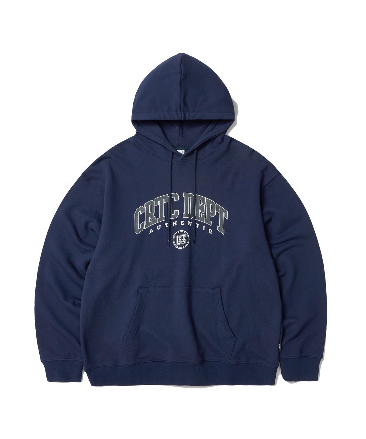 크리틱(CRITIC) College Logo Hoodie Dark Navy
