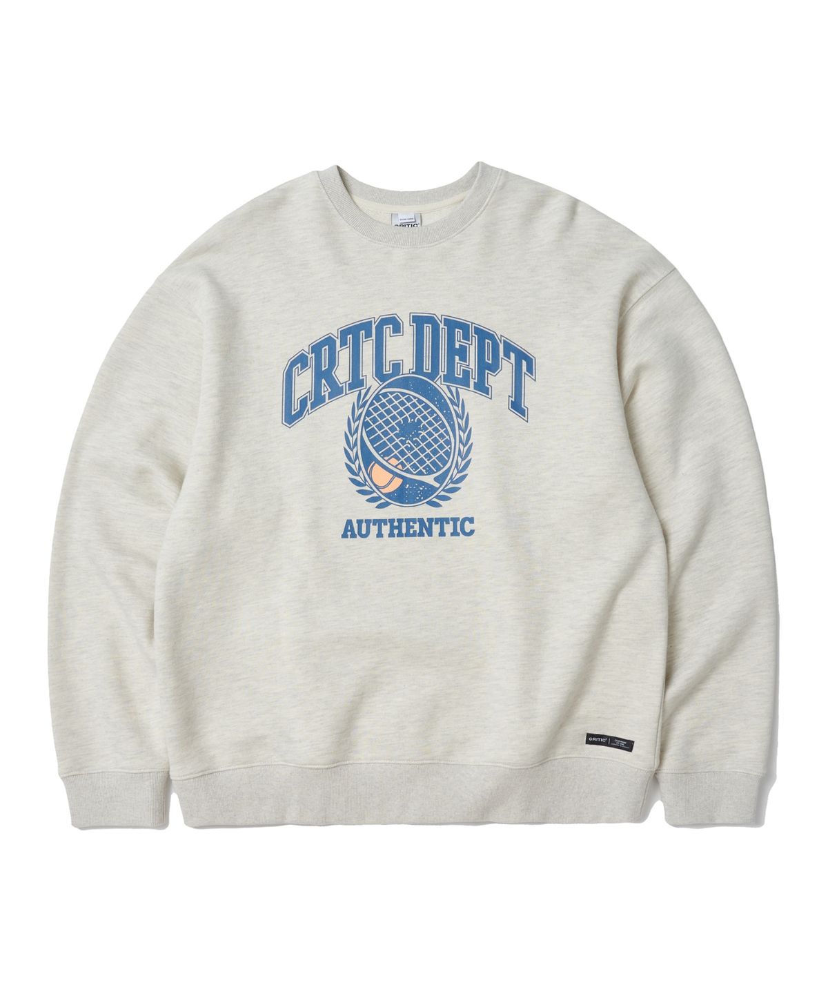 크리틱(CRITIC) Racket Sweatshirt Oatmeal